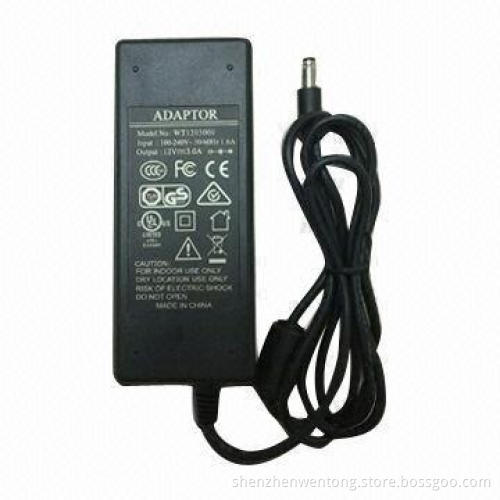 36W Power Adapter with 100 to 240V AC Input Voltage, Measures 115 x 47 x 32mm